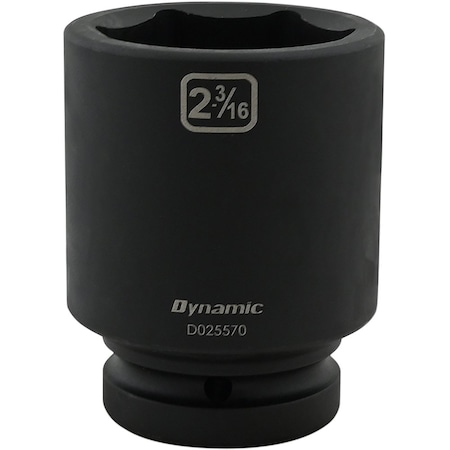 DYNAMIC Tools 2-3/16" X 1" Drive, 6 Point Deep Length, Impact Socket D025570